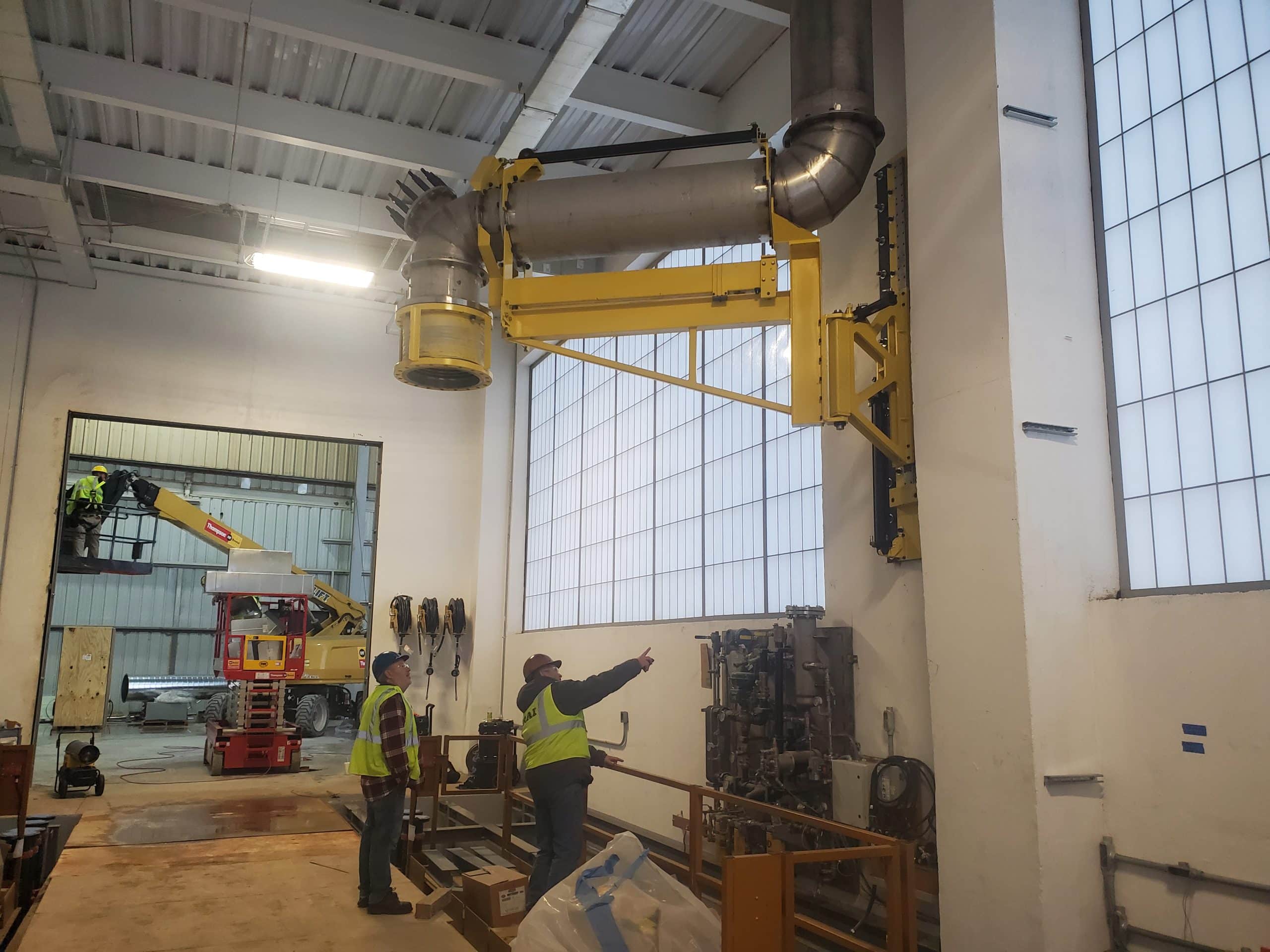 Articulating Exhaust Arm