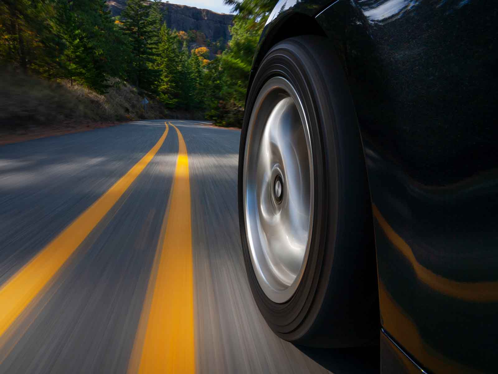 Close-up of a car wheel
