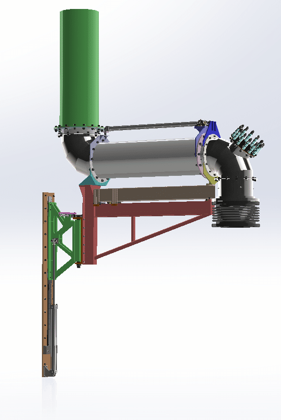 Articulating Exhaust Arm CAD drawing