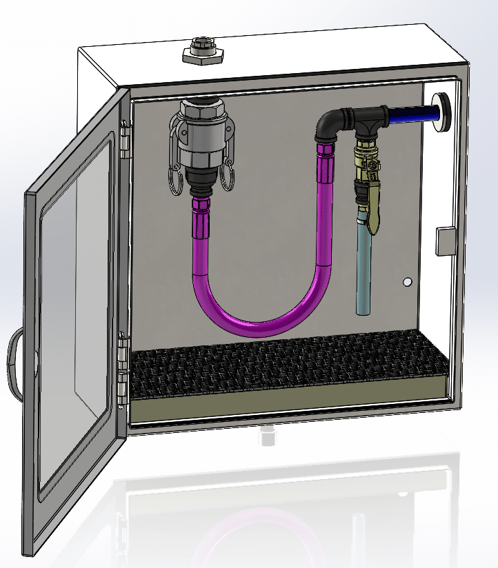Lubrication Oil Sampling Station drawing