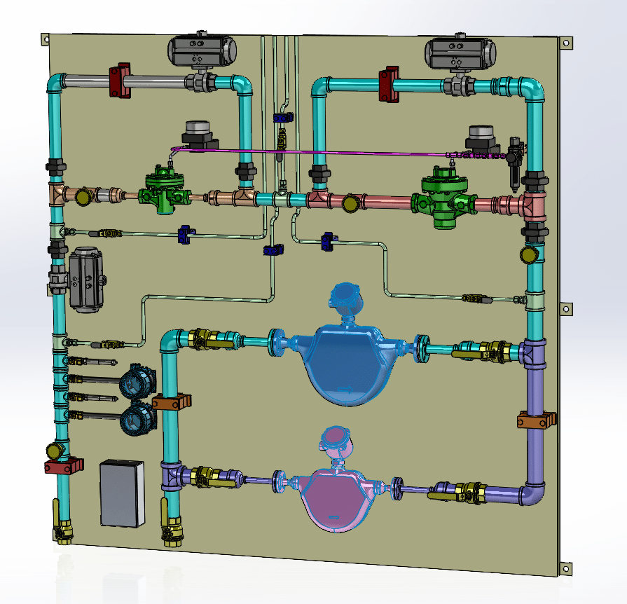 Gaseous Fuel Metering Panel drawing