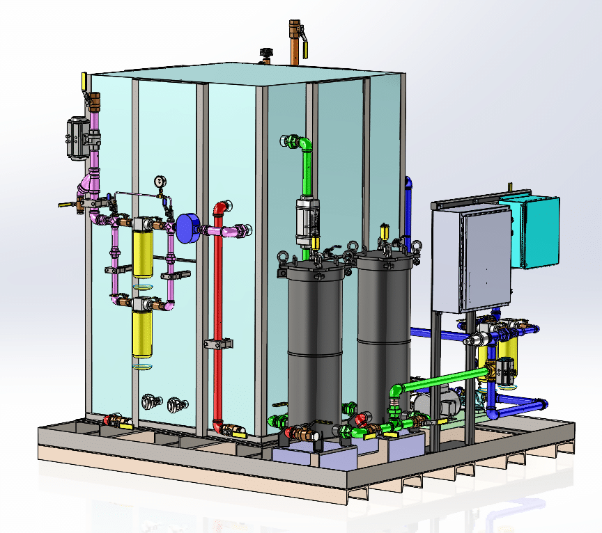 Oil storage system drawing